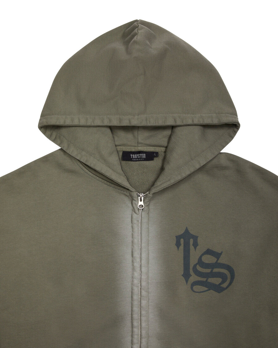 Trapstar Script Spray Tracksuit - Dark Khaki
