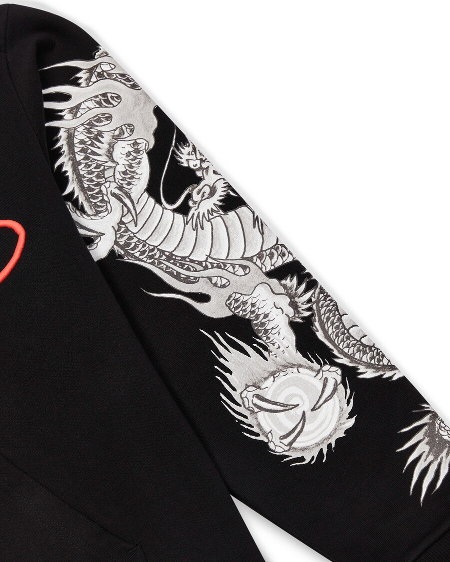 Trapstar Trapstar x Ed Hardy Script Hoodie - Black/Red