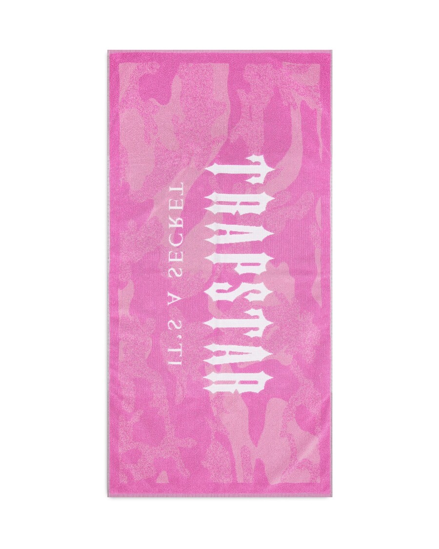 Trapstar Irongate Beach Towel - Pink Camo