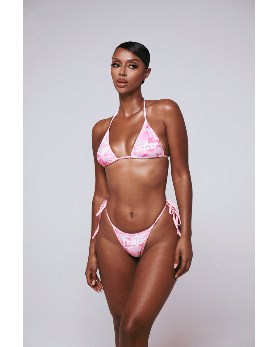 جزء سفلي من البكيني Hyperdrive للسيدات من Trapstar - مموه وردي