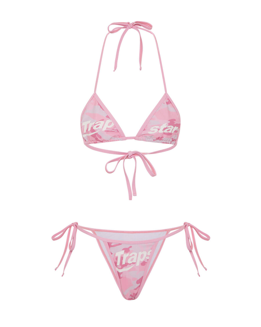 جزء سفلي من البكيني Hyperdrive للسيدات من Trapstar - مموه وردي