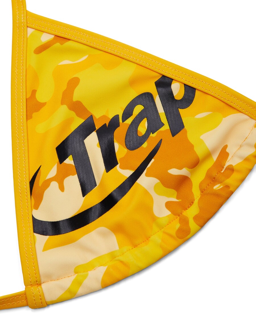 Trapstar Women's Hyperdrive Bikini Top - Yellow Camo