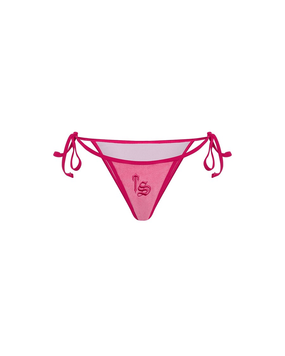 Trapstar London Bikini Bawah Skrip Terry Wanita - Pink