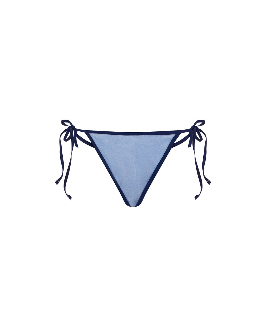 Trapstar Women's Terry Script Bikini Bottoms - Blue