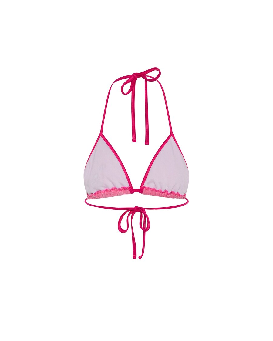 Trapstar Women's Terry Script Bikini Top - Pink