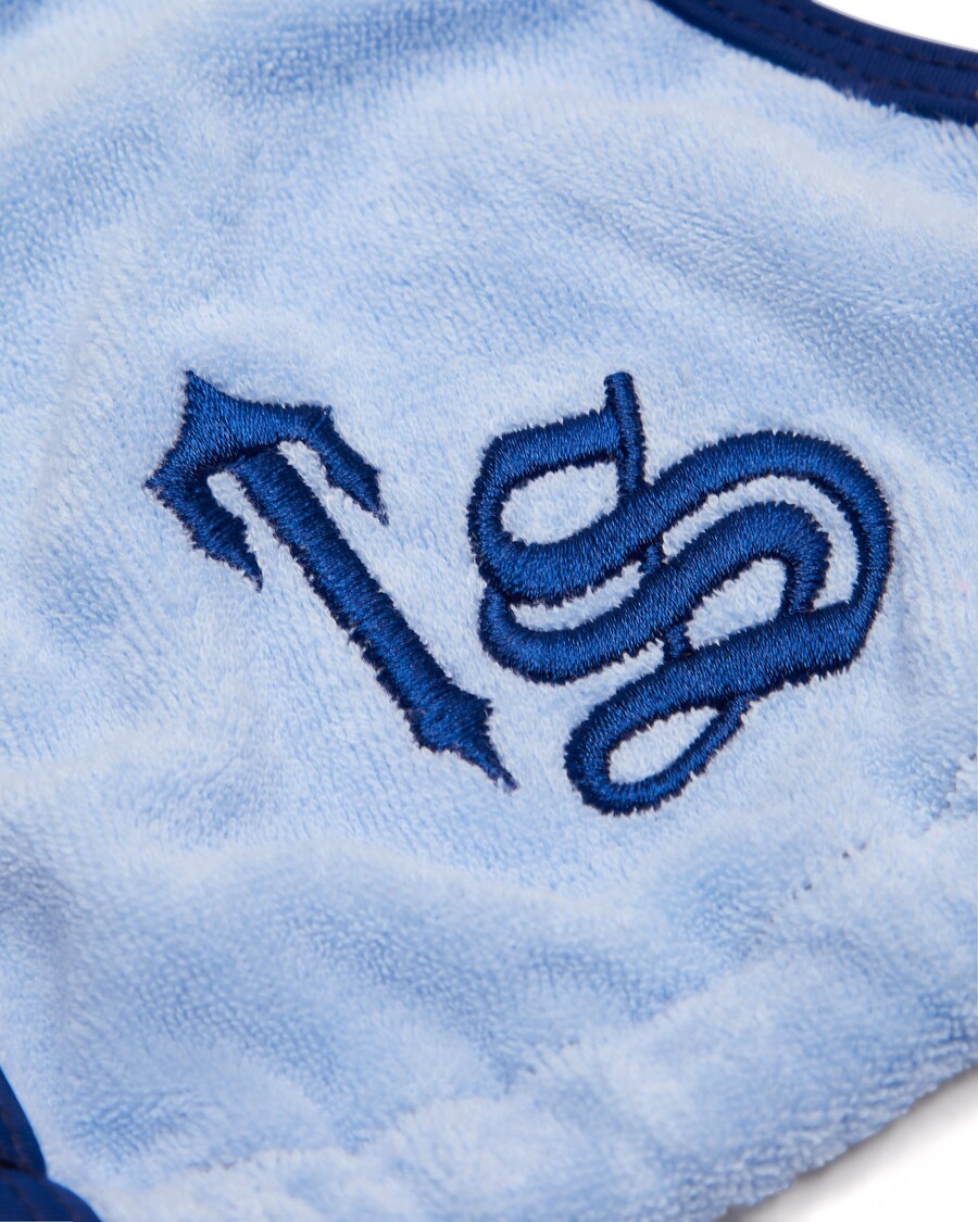 Trapstar Women's Terry Script Bikini Top - Blue