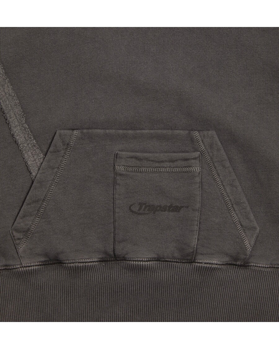 Trapstar Women's Deconstructed Cropped Sleeveless Hoodie - Enzyme Wash