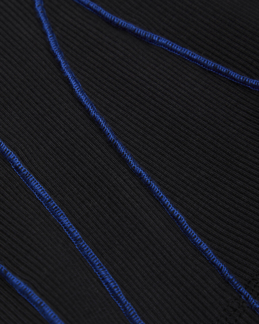 Trapstar Women's Baby Lock Detail Boxer Shorts - Black/Blue