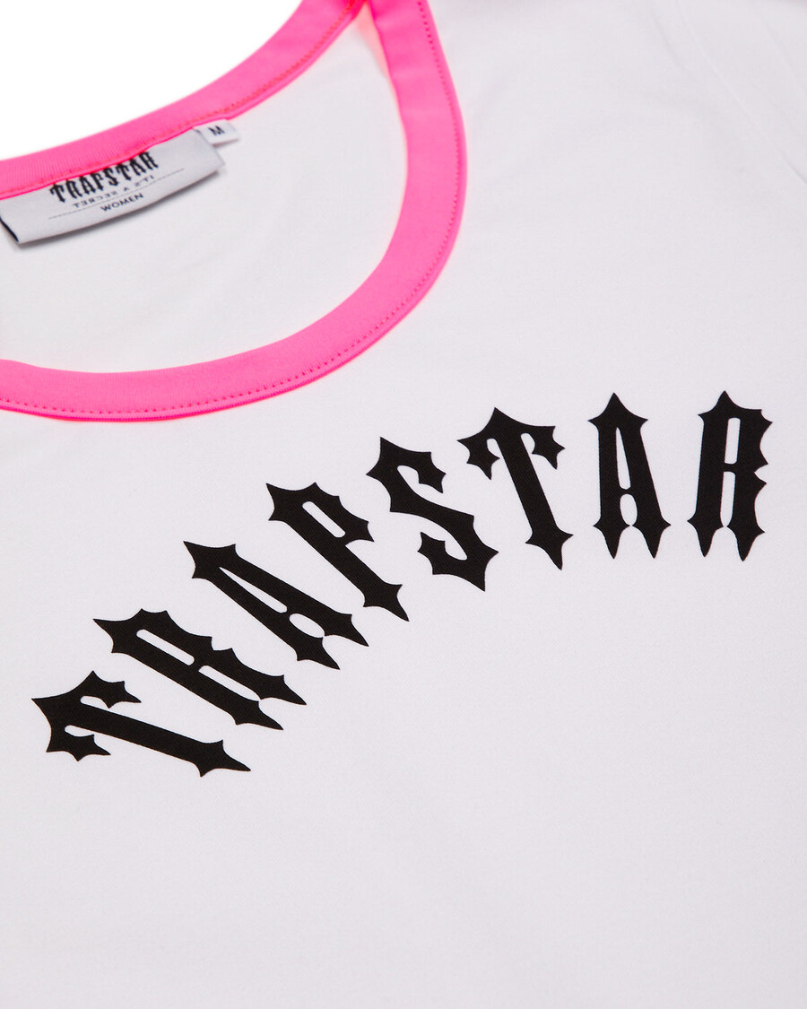 Trapstar Women's Irongate Tee - White/Pink