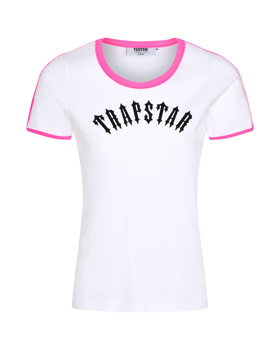 Trapstar Women's Irongate Tee - White/Pink