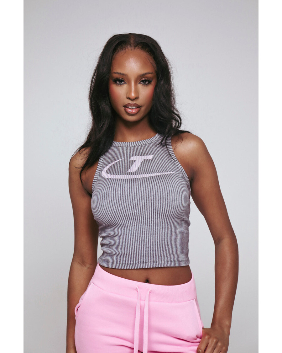 Trapstar Women's Hyperdrive Two Tone Vest - Black/Pink