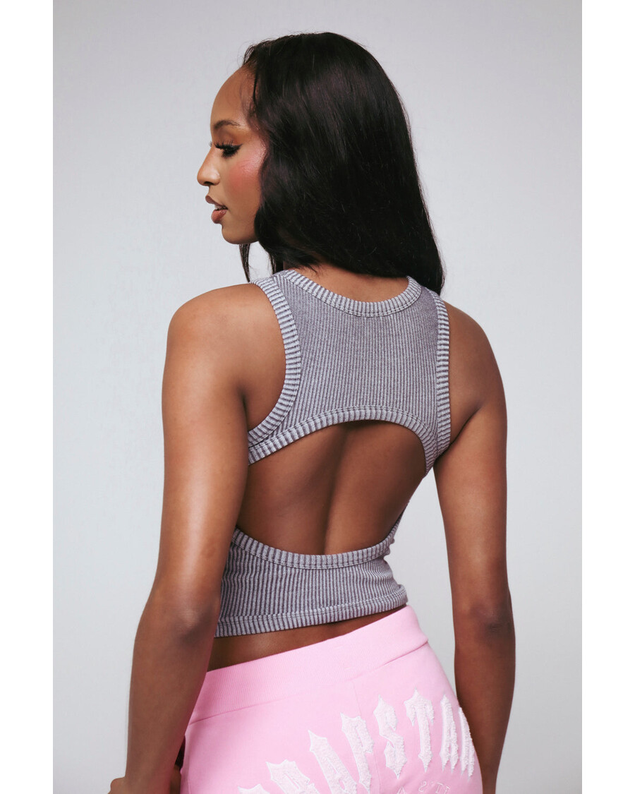 Trapstar Women's Hyperdrive Two Tone Vest - Black/Pink
