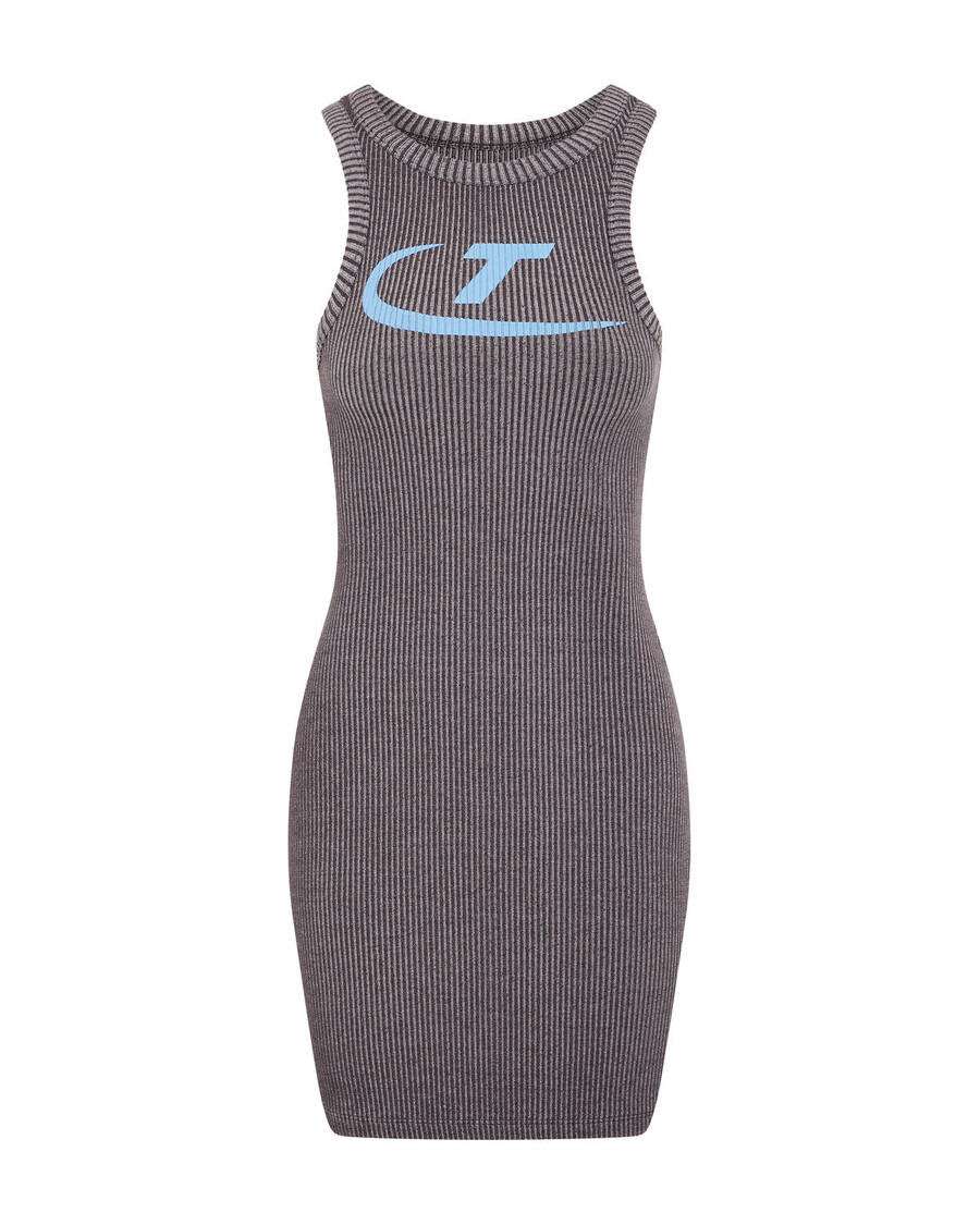 Trapstar Women's Hyperdrive Two Tone Dress - Grey
