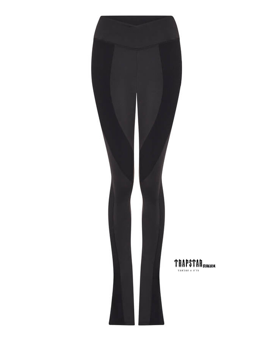 Trapstar Women's TS Star Contour Panel Fitted Trousers - Black