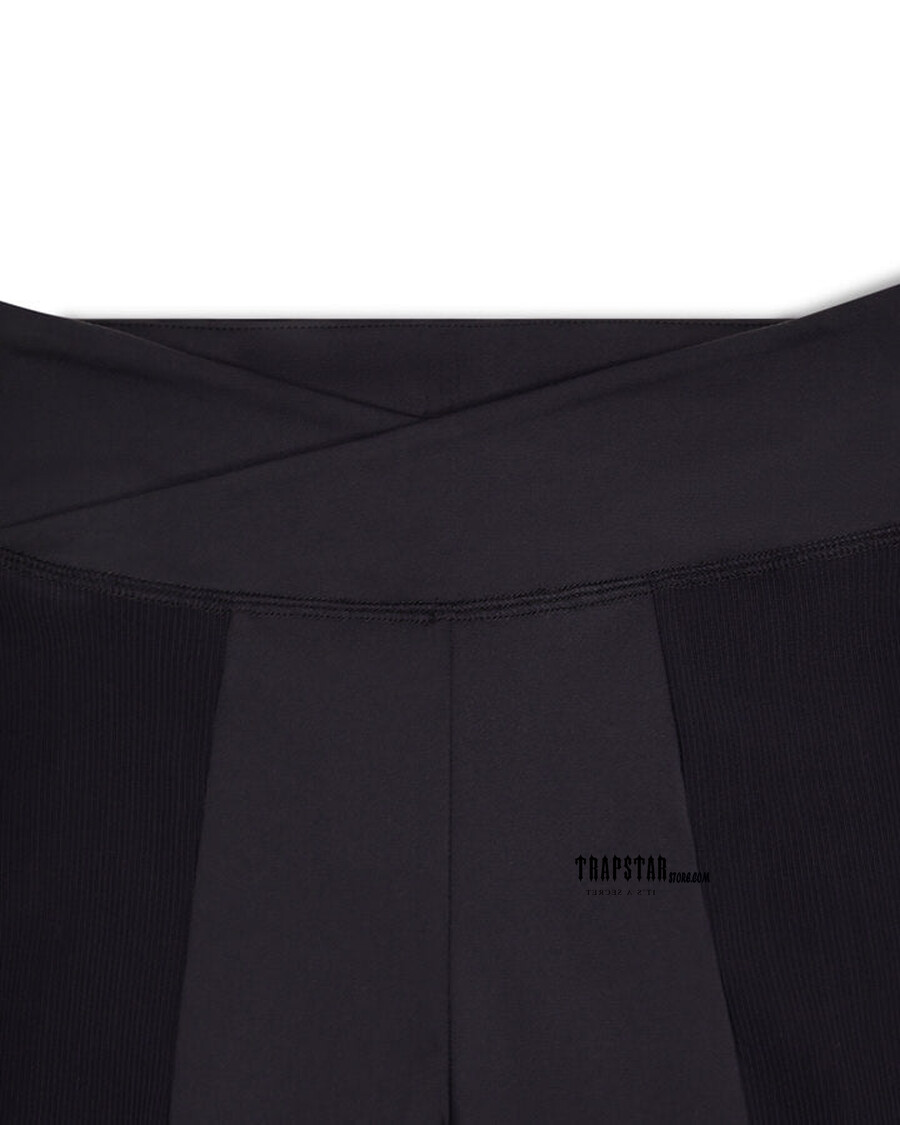 Trapstar Women's TS Star Contour Panel Fitted Trousers - Black