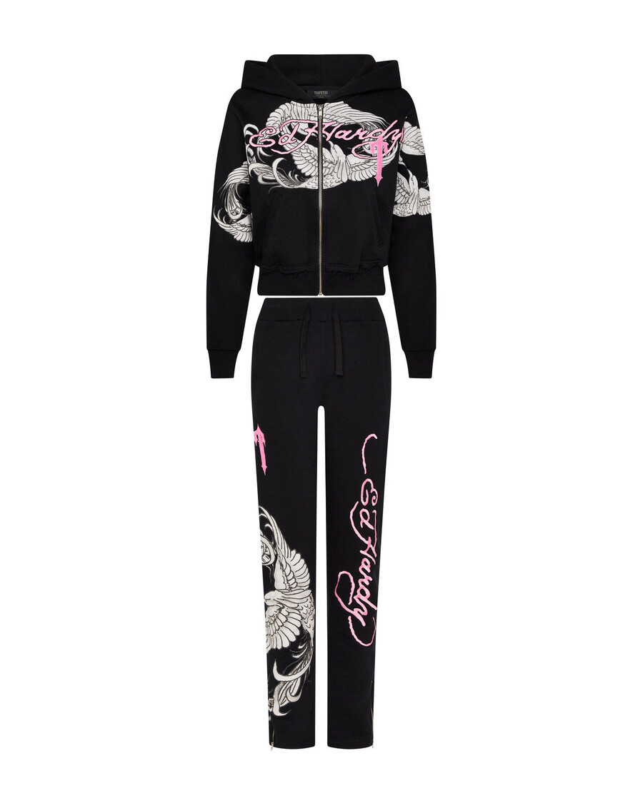 Trapstar Trapstar x Ed Hardy Women's Jogger - Black/Pink