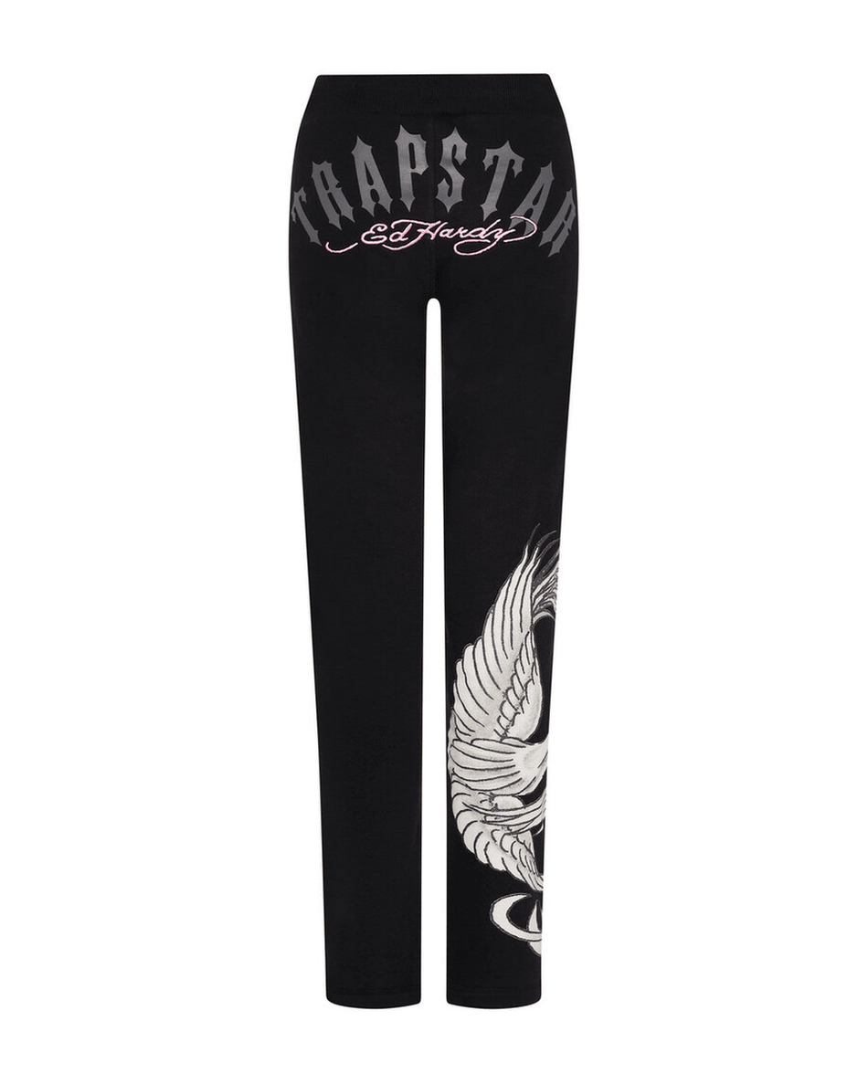Trapstar London X Ed Hardy Damen Jogger - Schwarz/rosa