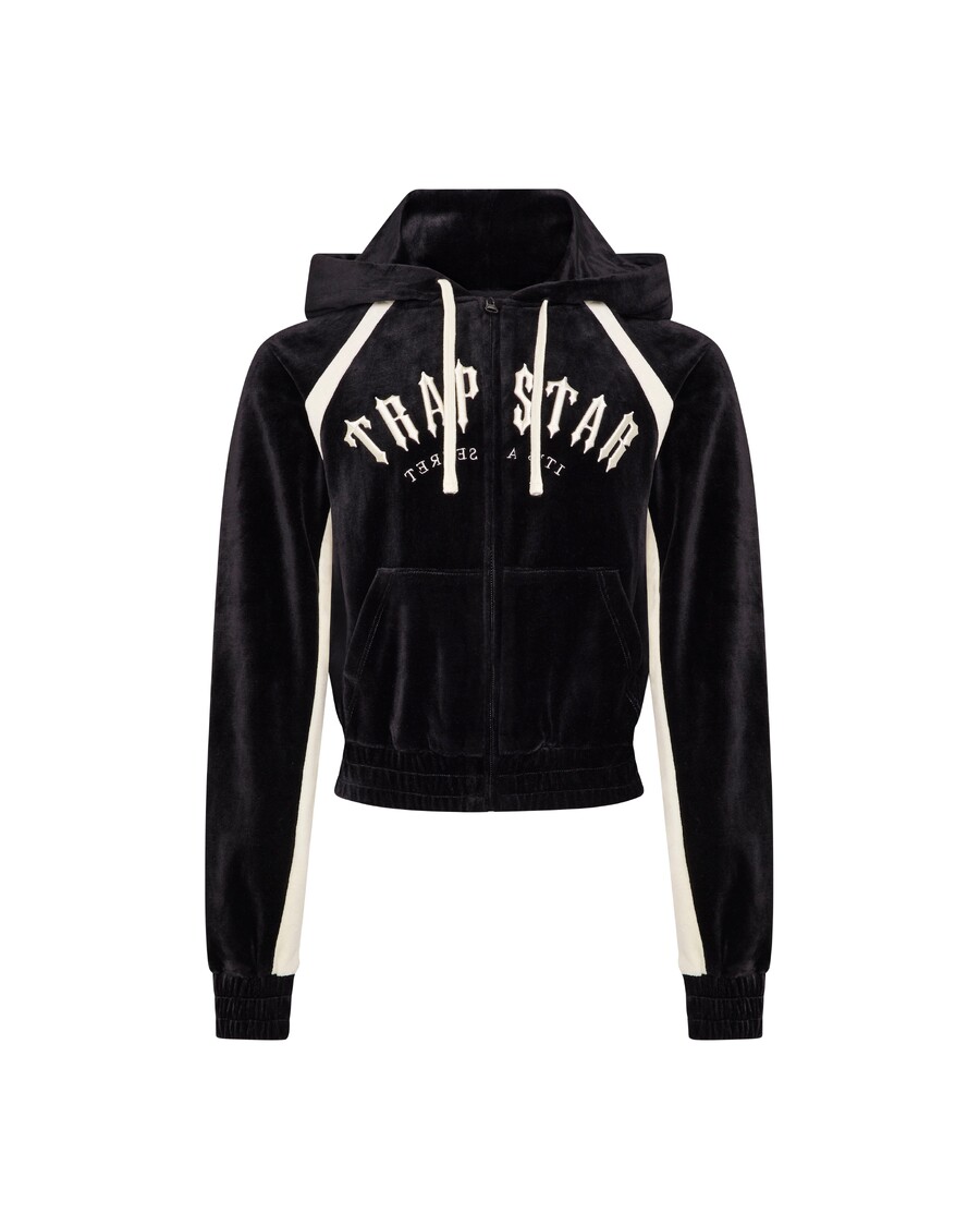 Trapstar Dam Irongate Arch Velour Träningsoverall - Svart