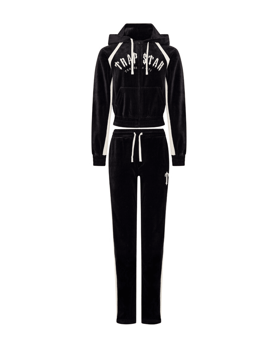 Trapstar London Women's Irongate Arch Velour Tracksuit - Hitam