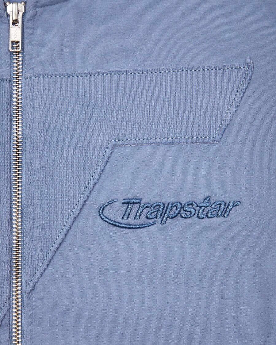 Trapstar Women's Hyperdrive Rib Panel Zip Hoodie - Blue