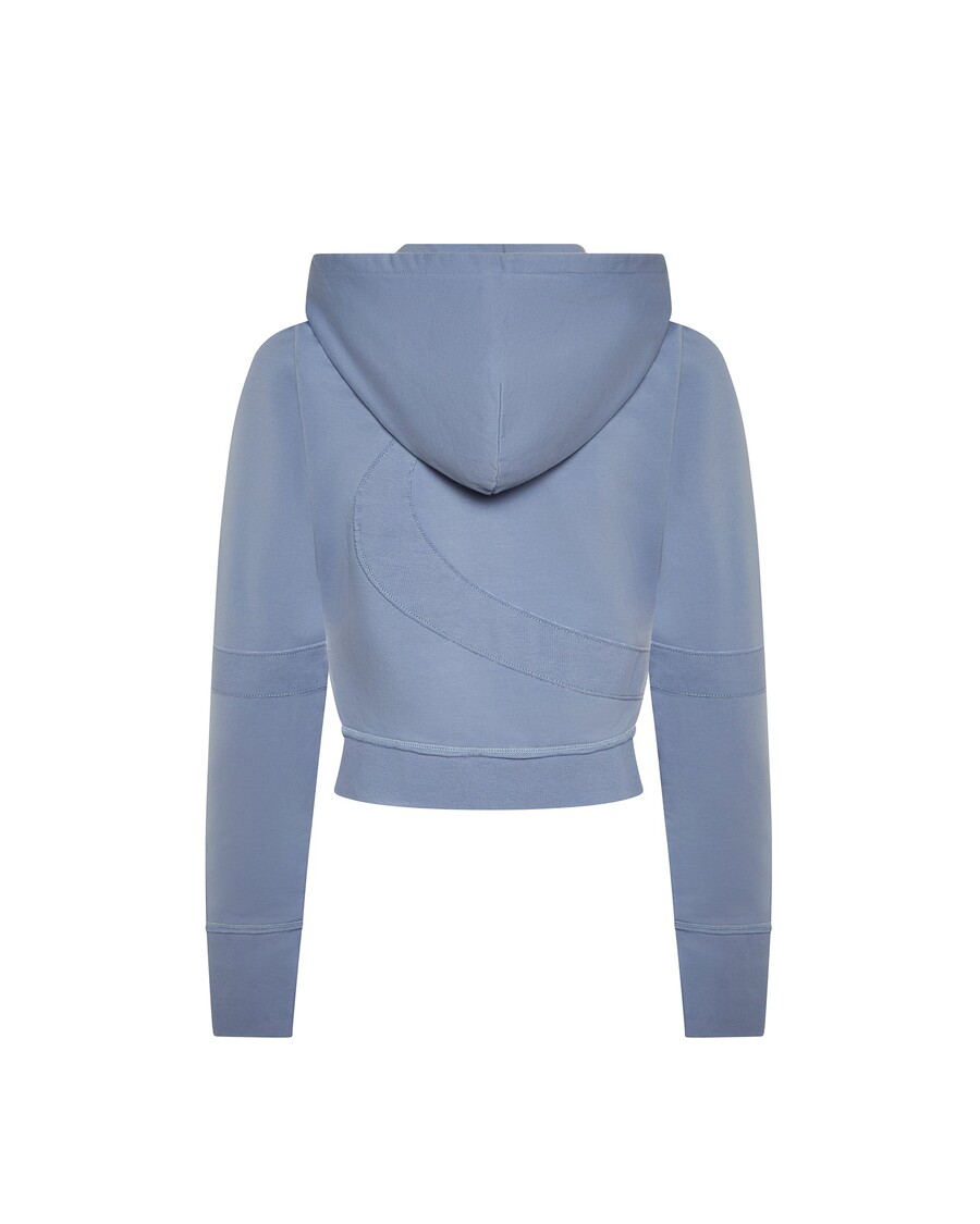 Trapstar Women's Hyperdrive Rib Panel Zip Hoodie - Blue