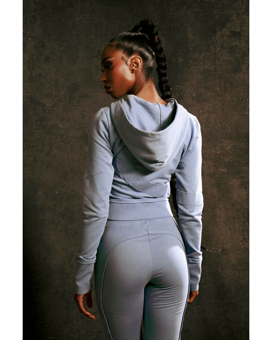 Trapstar Women's Hyperdrive Rib Panel Track Bottoms - Blue