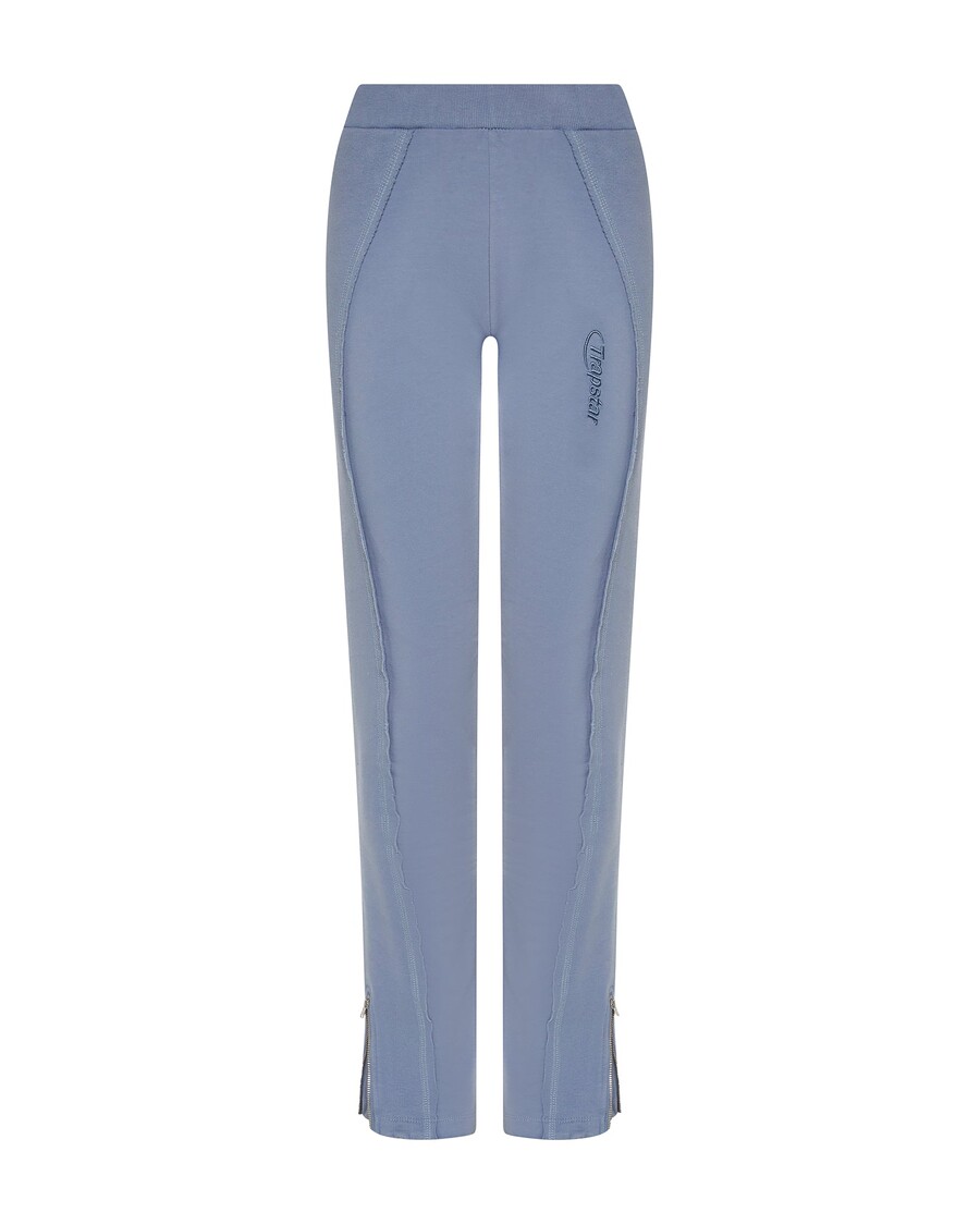 Trapstar Women's Hyperdrive Rib Panel Track Bottoms - Blue