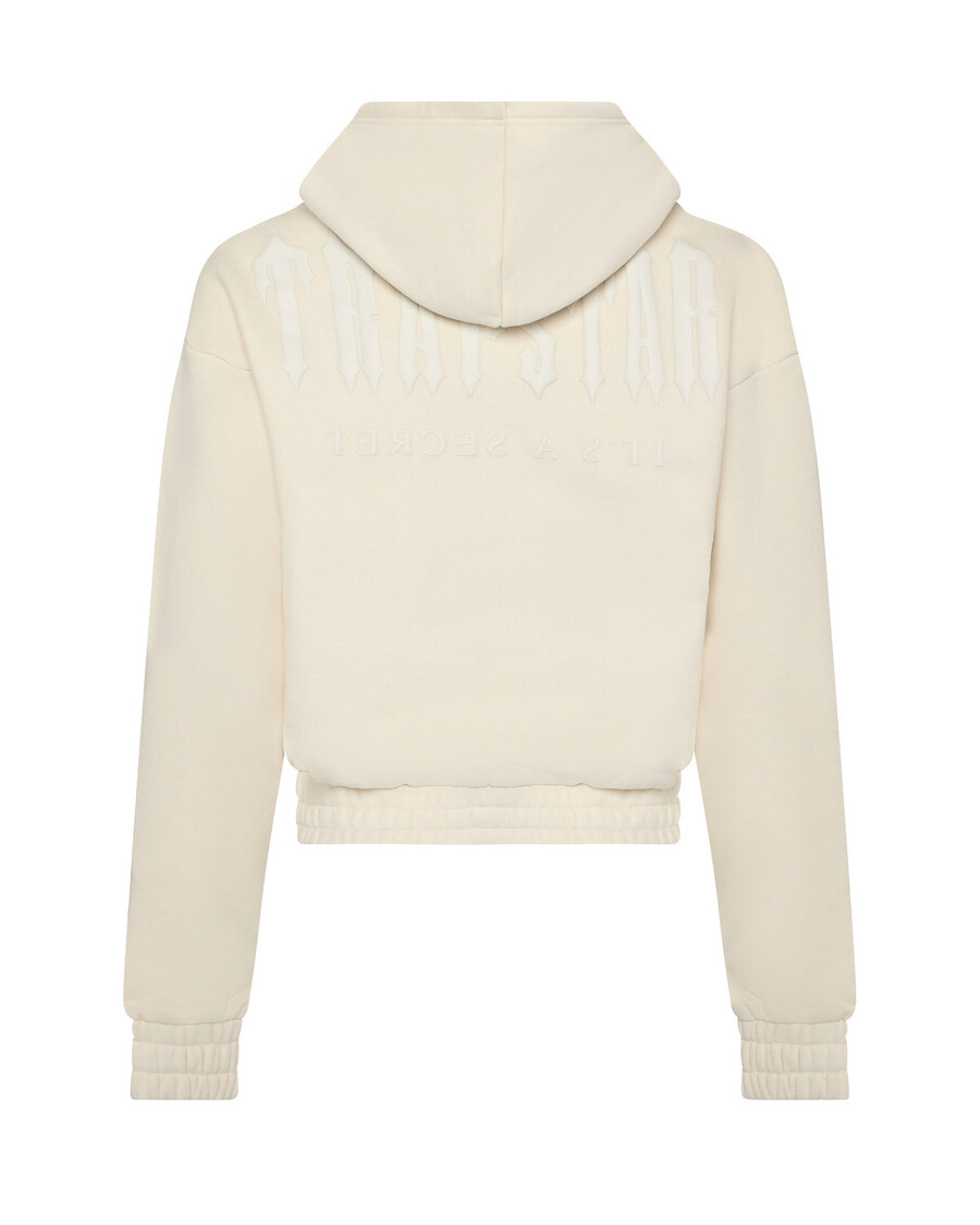 Trapstar Women's Irongate Hoodie with Silicone Badge - Off White