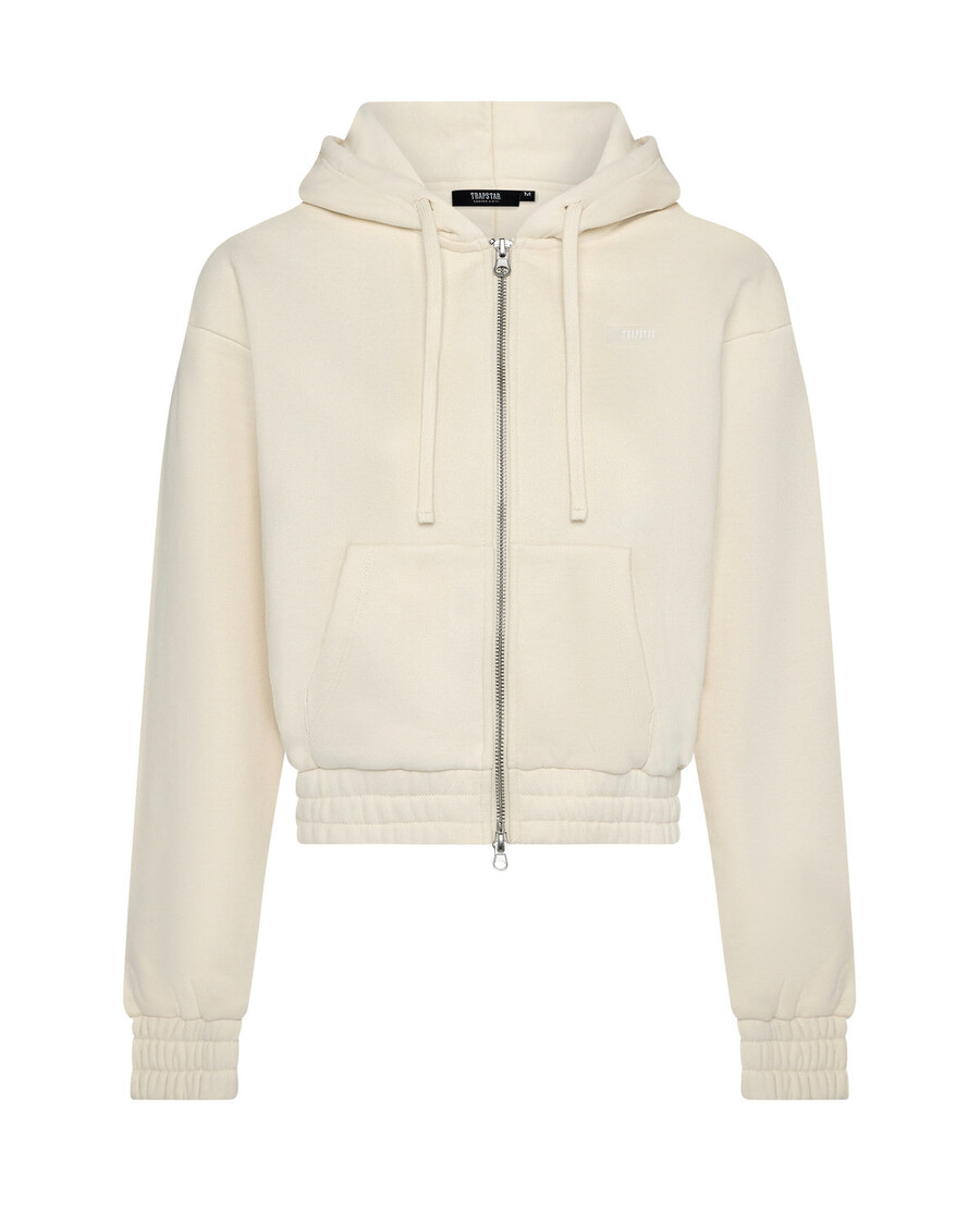 Trapstar Women's Irongate Hoodie with Silicone Badge - Off White