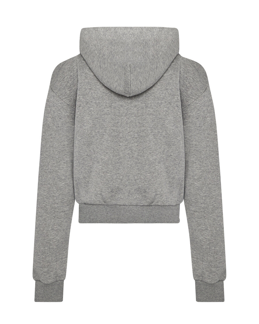 Trapstar Women's Irongate Arch Chenille Embroidery Zip Through- Grey/Blue