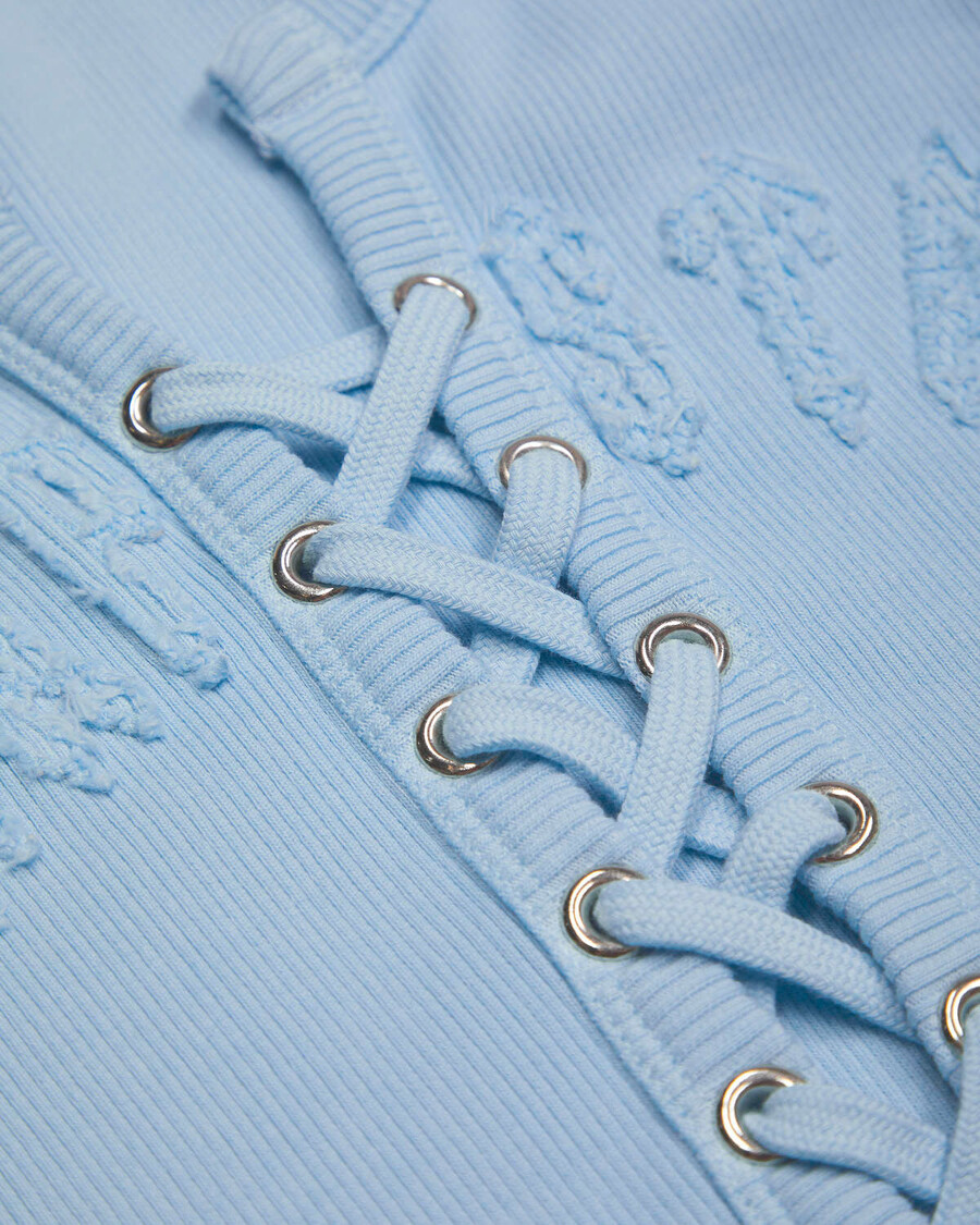 Trapstar Women's Irongate Lace Up Vest - Baby Blue