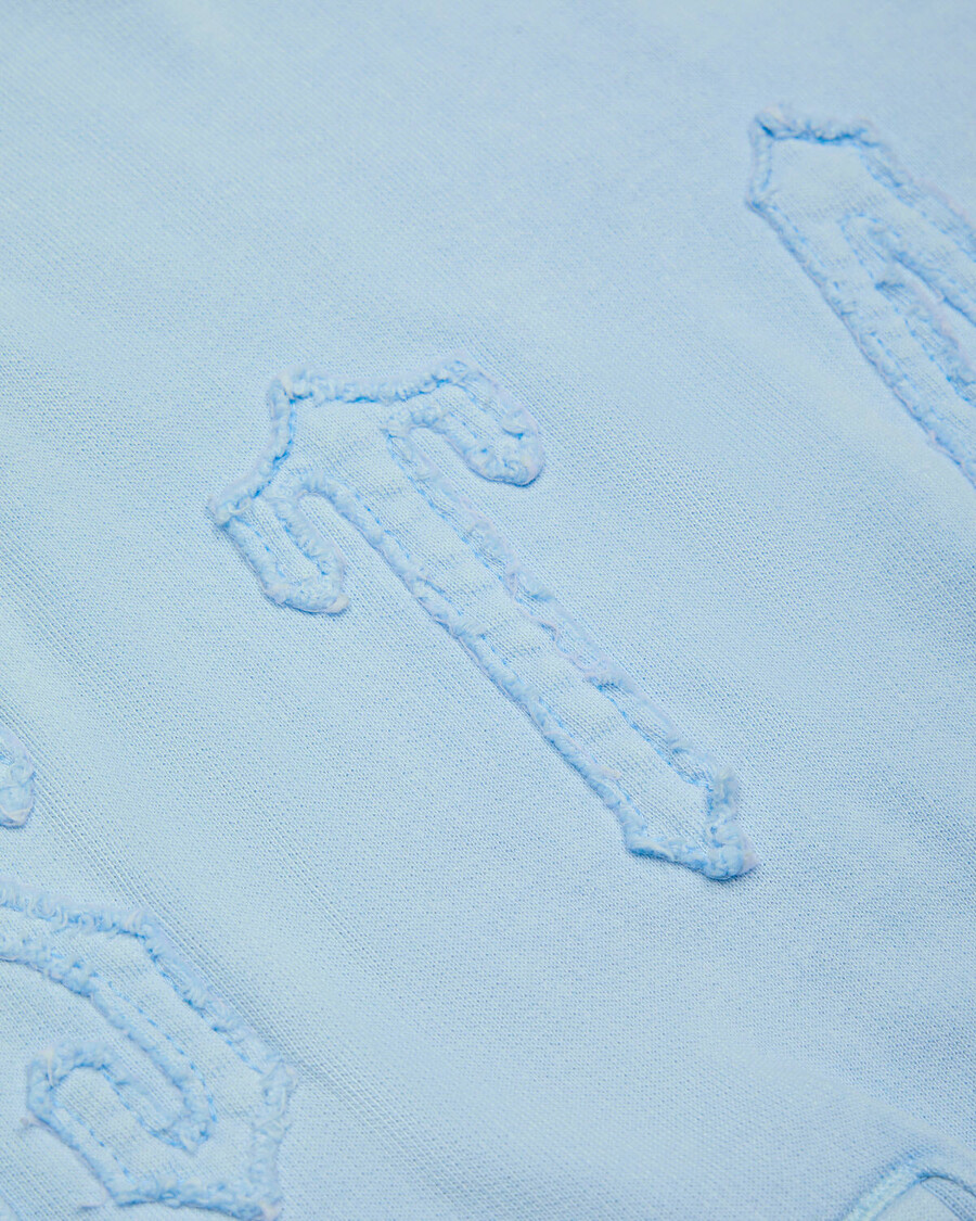 Trapstar Women's Irongate Cropped Batwing Zip Hoodie - Baby Blue