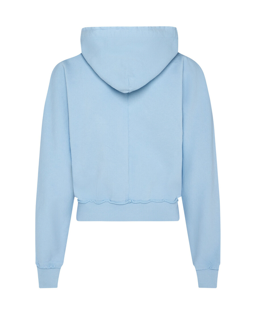 Trapstar Women's Irongate Cropped Batwing Zip Hoodie - Baby Blue