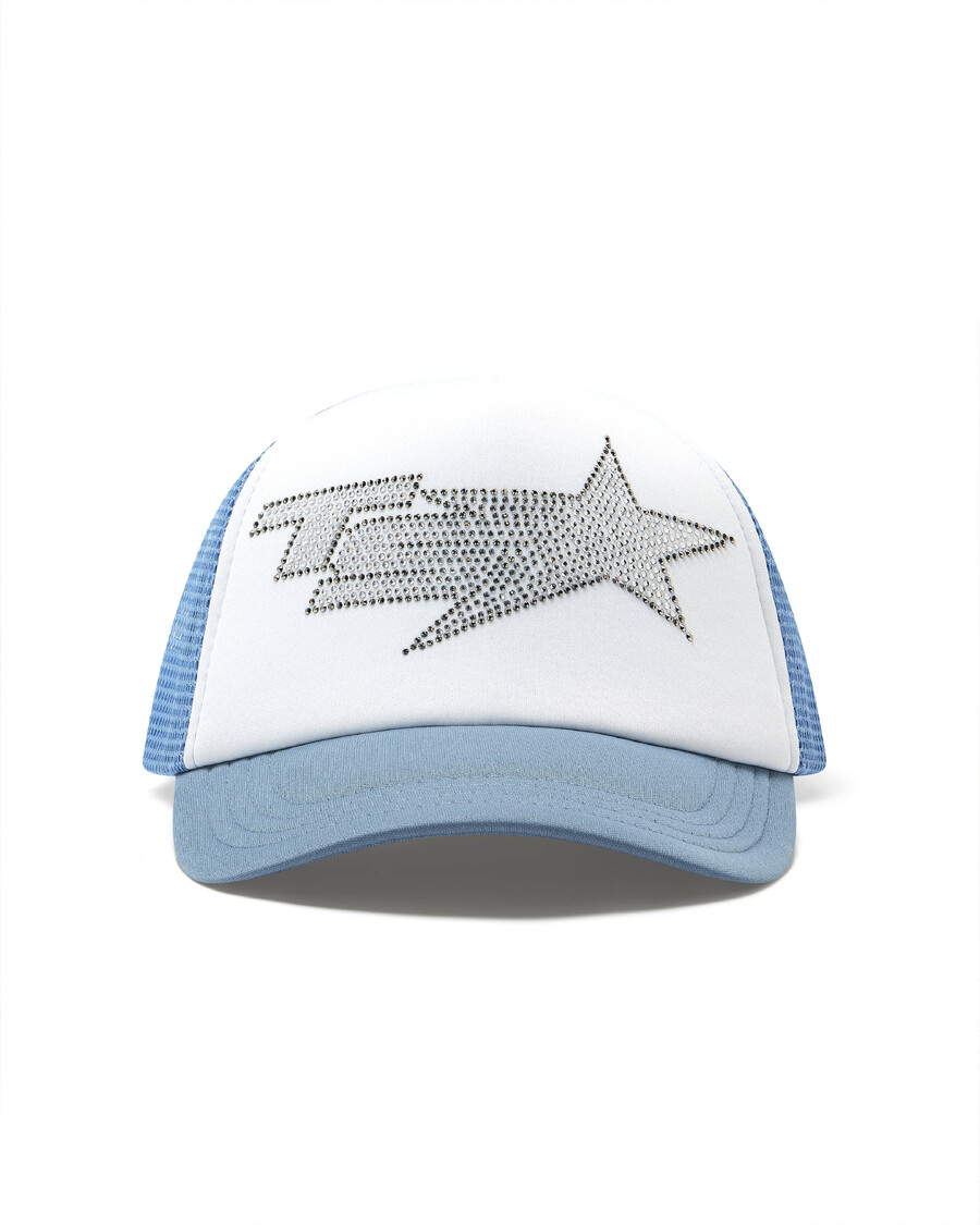 Trapstar Denim Diamante TS Star Trucker - Denim Blue