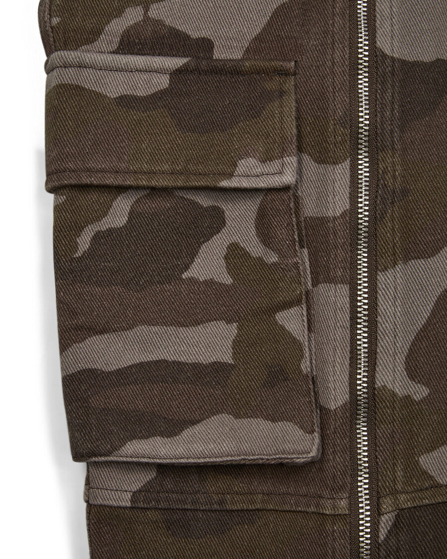 Trapstar Dam Arch Applique Distressed Jeans Cargo Byxor - Brun Camo