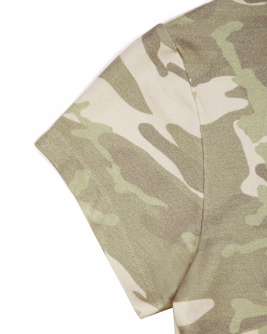 Trapstar Women's Irongate Arch Baby Tee - Brown Camo