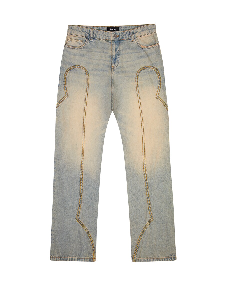 Trapstar Sieviešu Dzelžaina Paneļa Džinsa Bikses - Smilšu Zilas