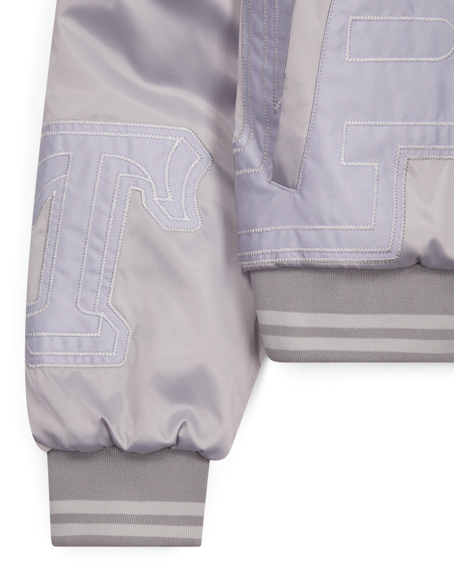 Trapstar Women’s Wildcard Stadium Jacket - Silver